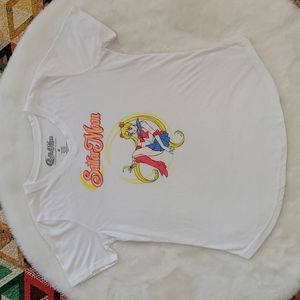 Officially Liscensed Kawaii Sailor Moon Anime Girl Graphic White Shirt
